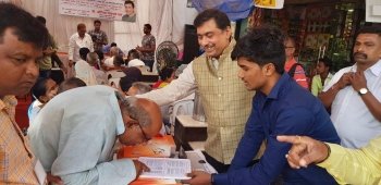 Eye Check-up Camp and distribution of eye-glasses